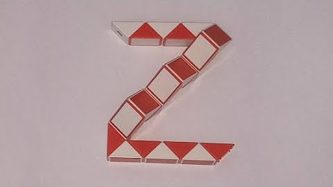 Make a Alphabet Z with Snake Cube
