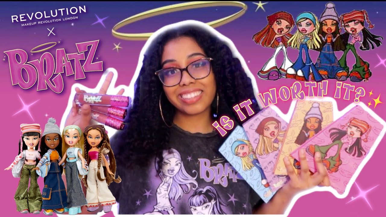 MAKEUP REVOLUTION X BRATZ PALETTES & GLOSSES REVIEW + SWATCHES ✨💜