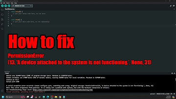How to fix PermissionError(13, 
