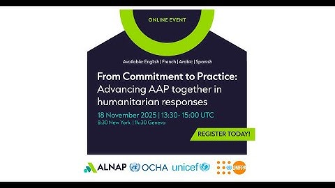 From commitment to practice: advancing AAP together in humanitarian responses