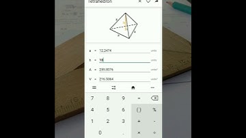 Tetrahedron Calculator