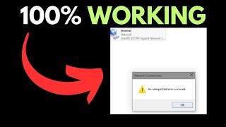 An Unexpected Error Has Occurred For Network