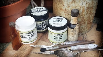 All About Art Basics - Gesso: White, Black, Clear