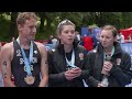 Mixed relay silver medallists | AJ Bell 2022 WTCS Leeds
