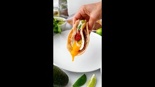 Breakfast Taco with Cotija Cheese