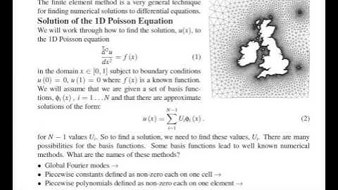 An introduction to the finite element method