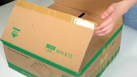 New 11.6 inch POS machine model, unpacking, display and operation.