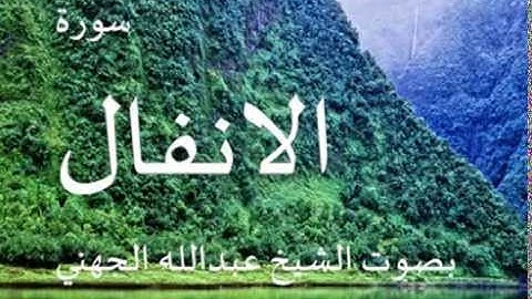 سورة الانفال بصوت الشيخ /عبد الله الجهني 8