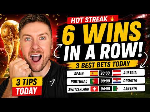6 WINNERS IN A ROW! World Cup Betting Predictions Tips | Spain, Portugal & Switzerland (2nd July)