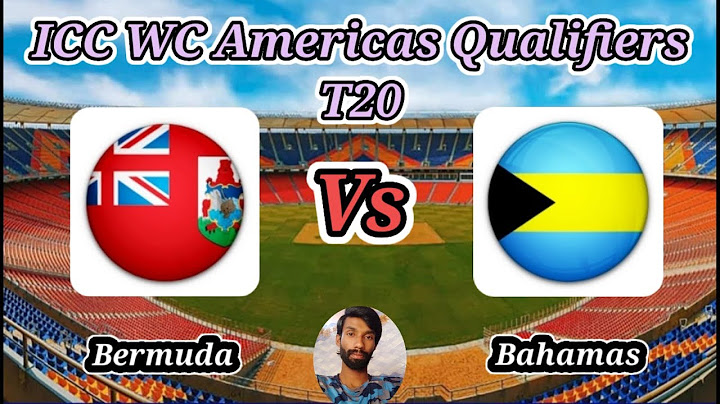 Bermuda vs Bahamas || Match 4 || ICC Mens T20 World Cup Americas Regional Final