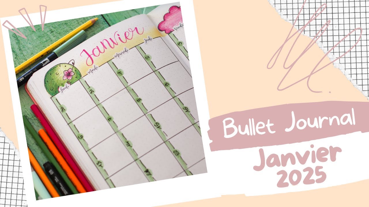 Bullet Journal de Janvier - Doudouland les Astro Haut en Couleurs