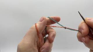 Two Color Long Tail Cast On