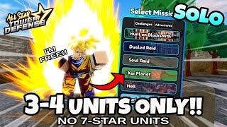 Destroy World 2 Raids w\/ This FREE UNIT! (No 7-Stars: 3-4 Units!) | All Star Tower Defense Roblox