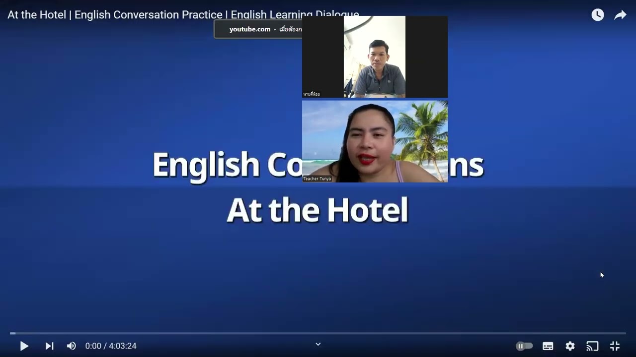 Hotel&Service English Course for Bellboy Job Preparation with K Tee by T Tunya
