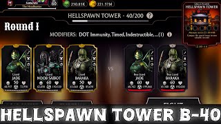Fatal Hellspawn Tower Boss Battle 40 Fight + Reward MK Mobile | Team Lizard