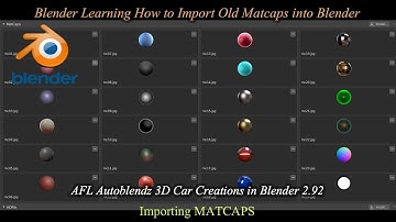 Blender Learning Quick Tip - How to Import Old Matcaps into any later version of Blender