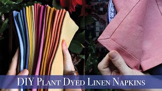 DIY Plant Dyed Linen Napkins: Hand Sewn with Mitered Corners by Stuart Moores Textiles 7,461 views 2 years ago 14 minutes, 24 seconds