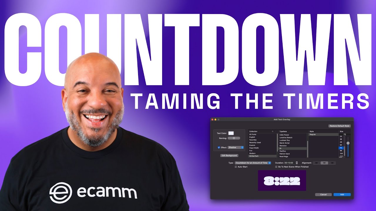 Creating Countdown Timers in Ecamm Live