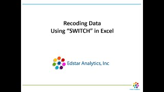 How to Recode Data in Excel