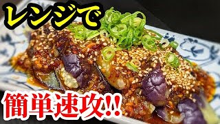 【イチオシ】茄子 レシピ ☆火も包丁も使わない！食感と刺激が癖になる「よだれ茄子」作り方！