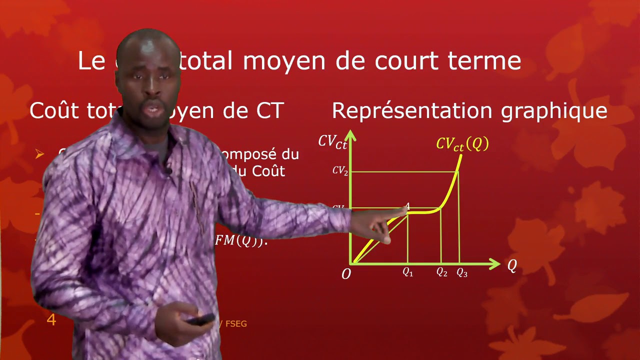 Théorie du Producteur Coût total Moyen de Court terme