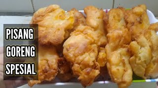 Pisang goreng spesial dari bahan pisang yang sudah terlalu matang resep sederhana dan gampang