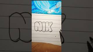 Learn Calligraphy || Bubbleletter || #calligraphy #alphabets #art Guide