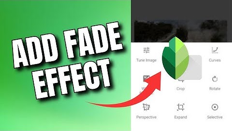How to Add Fade in Snapseed 2025?