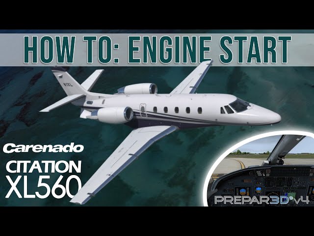 Carenado Citation 560XL Engine Start Tutorial - YouTube