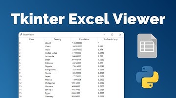 Python Tkinter Load Excel Data tutorial [openpyxl, tkinter]