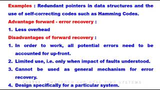 ERTS U4 5 Fault Tolerance Techniques