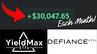 4 HIGHYIELD DIVIDEND EXAMPLE PORTFOLIOS || $30,000 A MONTH IN WITH YIELDMAX & DEFIANCE ETFS