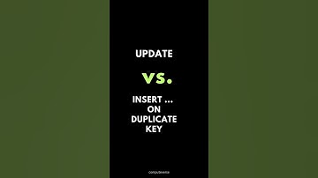 SQL UPDATE Vs. INSERT ON DUPLICATE KEY 💻
