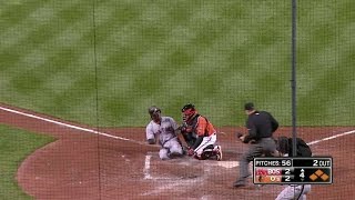 BOS@BAL: De Aza nabs Ramirez at home for third out