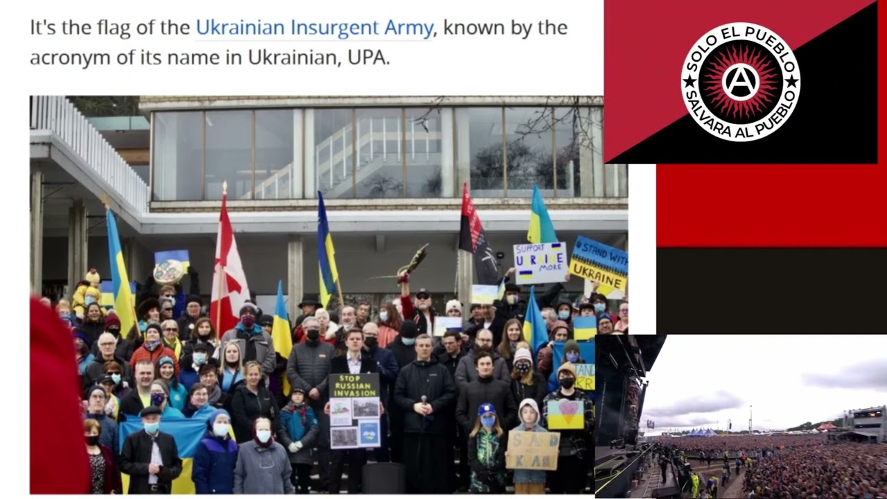 Red And Black Nazi UKrainia flag