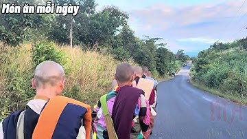 Sáng 16/12 Sư Minh Tuệ cùng các huynh đệ bộ hành khất thực tốt đẹp