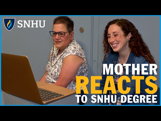 Mother Reacts to Her Daughter Earning an Online Degree from SNHU