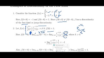 Problems on continuity and discontinuity