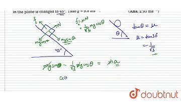 A body just slides a rough plane inclined at an angle of `30^(@)` with the horizontal.