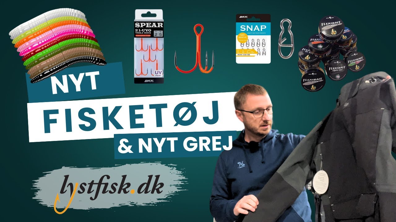 lystfisk i Randers, nyt fisketøj og lidt nyt fiskegrej - Geoff Anderson, BKK, Libra Lures, FatWorm