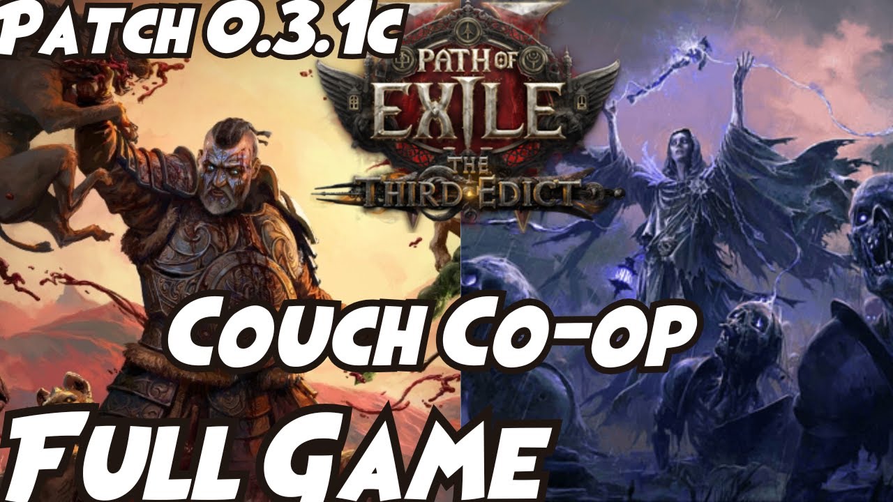 Path of Exile 2 - The Third Edict - 0.3.1c Full Game - Couch Co-op - Warrior & Witch Gameplay  Act 1
