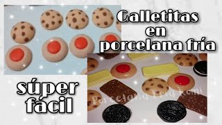 Galletitas en porcelana fria - Castillo de Sueños