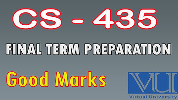 CS - 435 Final Term Preparation |VU Final Term Papers| cs435 mcqs file