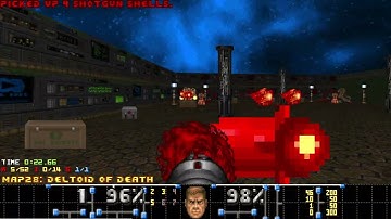 Doom II: 10 Line Genocide: Episode 2 MAP28 in 1:04.77 UV-Speed