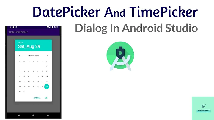 Lecture 26 : How To Use DatePicker Dialog And TimePicker Dialog in Android Studio