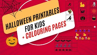 Halloween printables for Kids | Halloween Colouring pages|SOE KIDS STORE