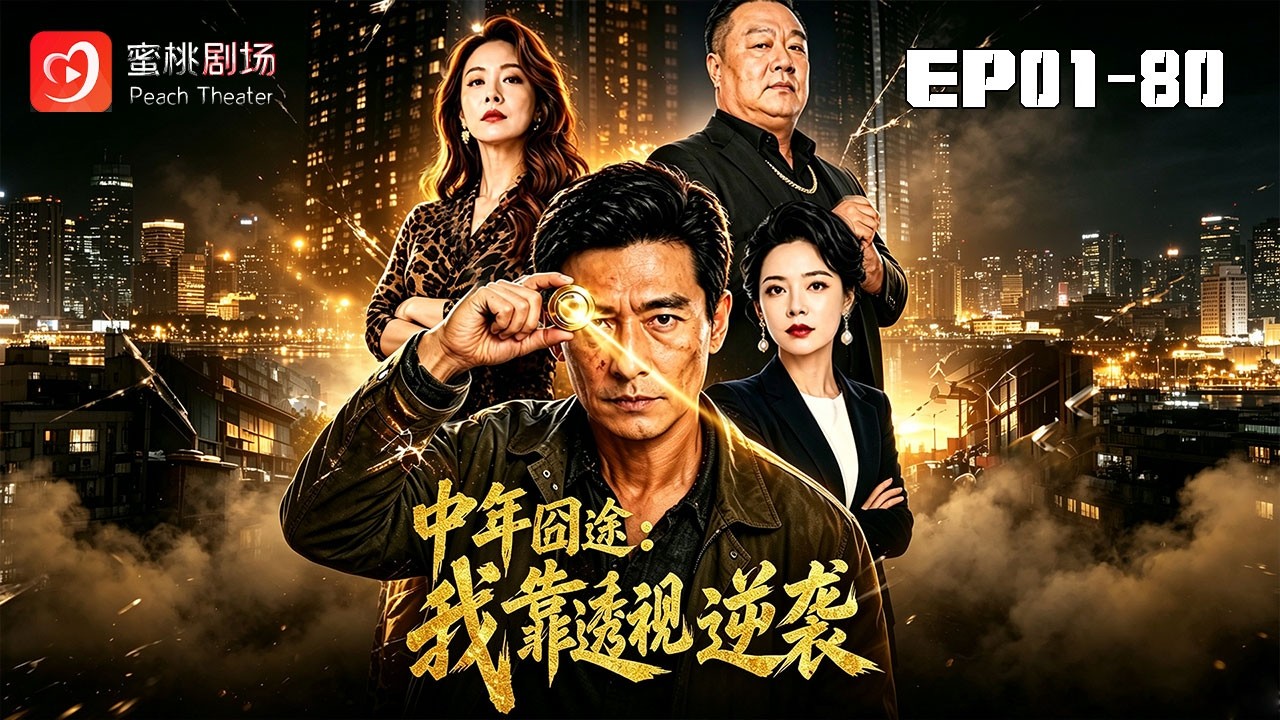 🔴NEW【中年囧途:我靠透視逆襲 1-80】鑒寶神眼:廢品佬的中年逆襲人生 #現代#創業#爽劇#短劇 #蜜桃劇場