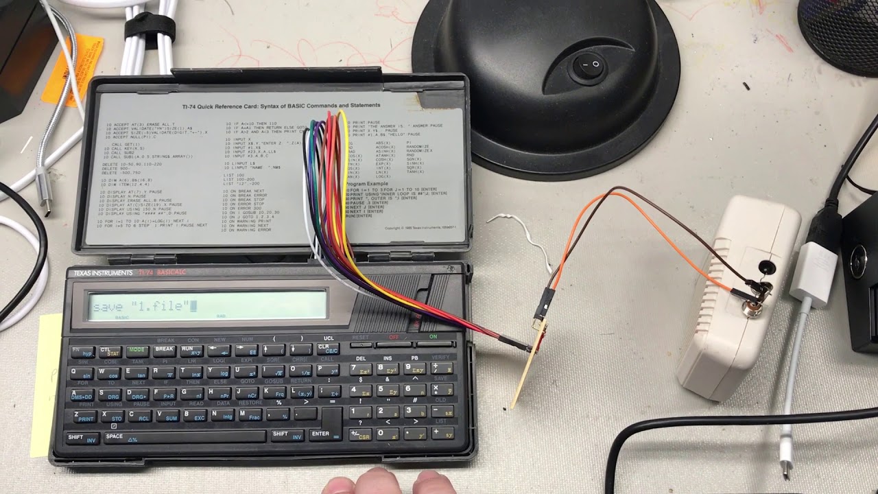 TI-74 cassette hack