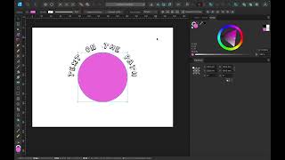 Text on a path in Affinity Designer