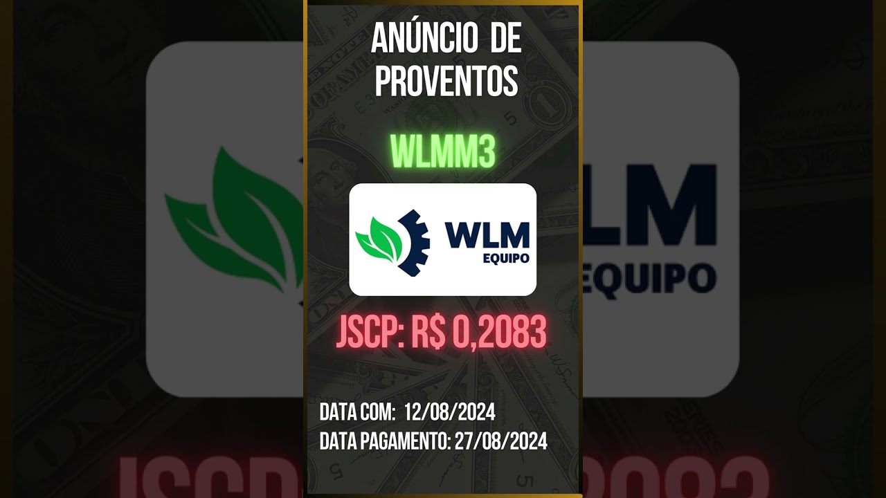 Anúncio de Proventos - WLM INDÚSTRIA E COMÉRCIO - WLMM3